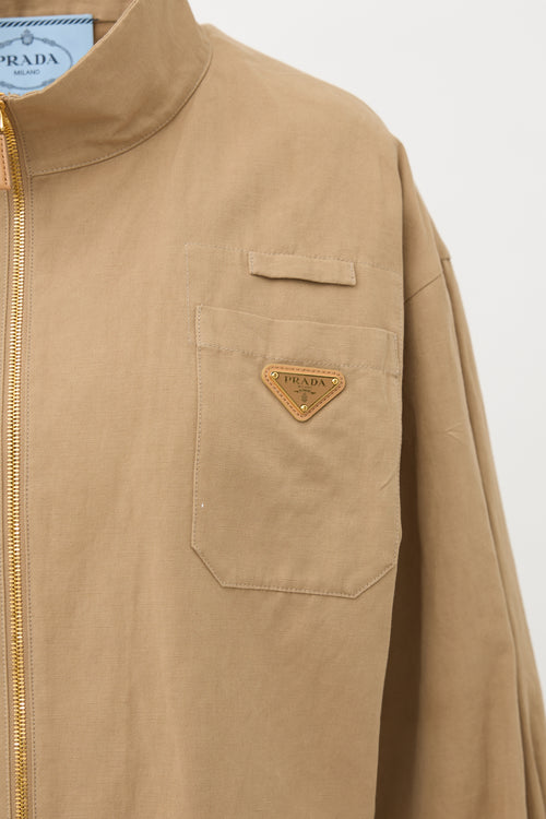 Prada 2023 Cropped Zip Jacket