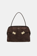 Ferragamo Suede Medium Hug Bag