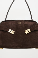 Ferragamo Suede Medium Hug Bag