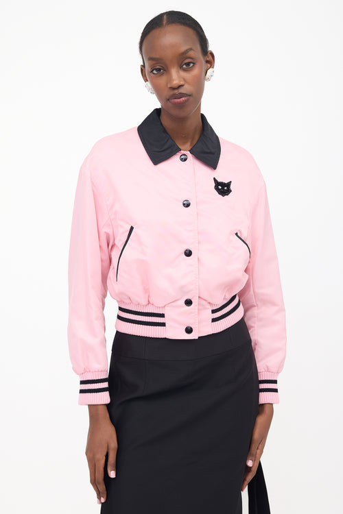 Miu Miu 2018 Embellished Stadium Jacket