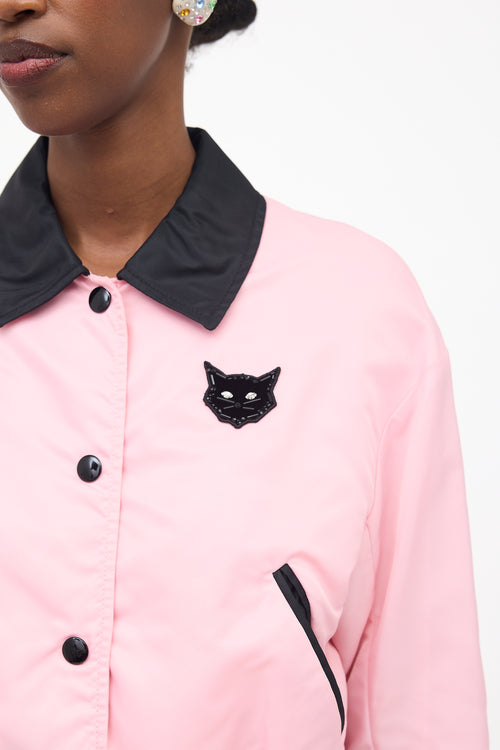 Miu Miu 2018 Embellished Stadium Jacket