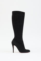 Christian Louboutin Suede Knee High Boot