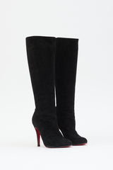 Christian Louboutin Suede Knee High Boot