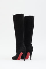 Christian Louboutin Suede Knee High Boot