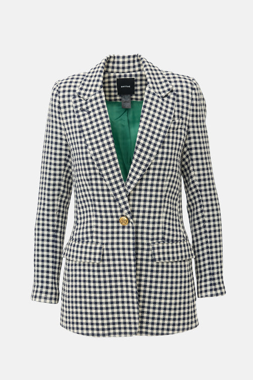 Smythe Wool Gingham Blazer