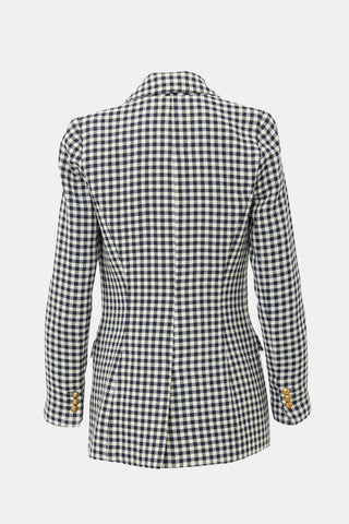 Smythe Wool Gingham Blazer