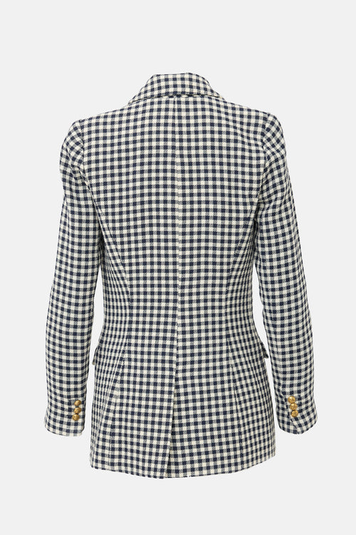 Smythe Wool Gingham Blazer