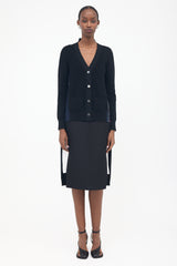 Sacai Wool Hybrid Pleated Cardigan