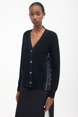 Sacai Wool Hybrid Pleated Cardigan