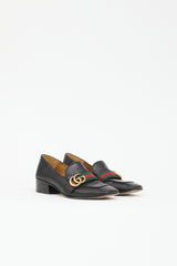 Gucci Leather Peyton GG Web Loafer