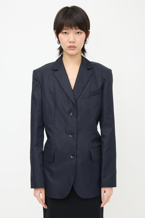 Tibi Nylon Drawstring Blazer