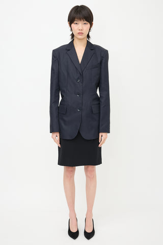 Tibi Nylon Drawstring Blazer