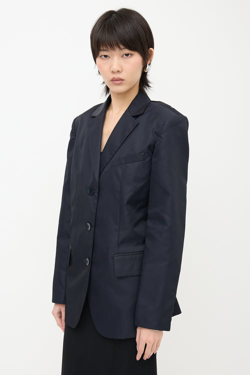 Tibi Nylon Drawstring Blazer