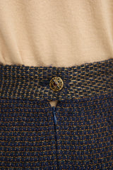 Chanel Wool & Metallic Tweed Skirt