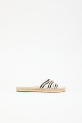 Chanel Leather Chain Espadrille Sandal