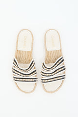 Chanel Leather Chain Espadrille Sandal