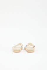 Chanel Leather Chain Espadrille Sandal