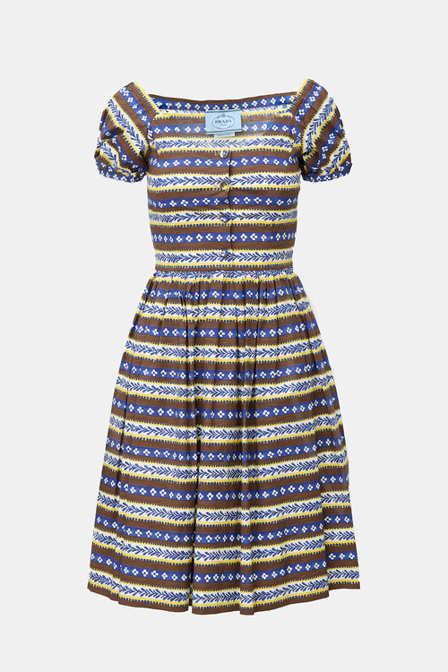 Prada 2011 Printed Poplin Dress