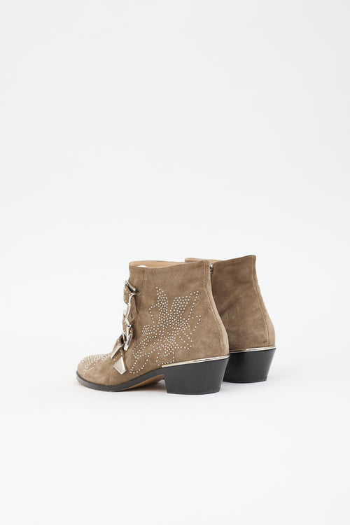 Chloé Suede Studded Susanna Boot