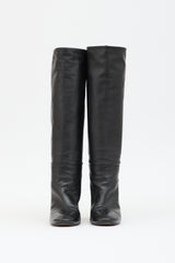Prada Leather Knee High Boot