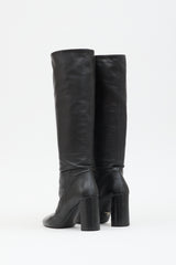 Prada Leather Knee High Boot