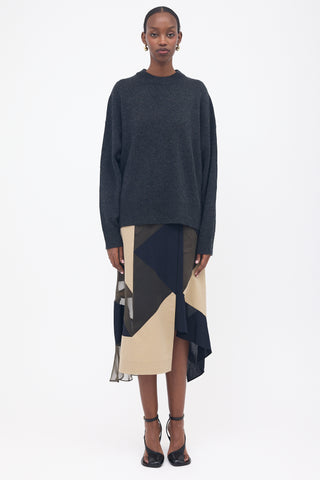 Yacaia Merino Wool & Cashmere Boxy Sweater