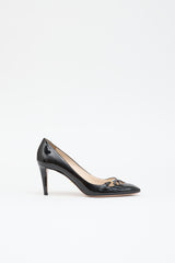 Prada Patent Cutout Pump