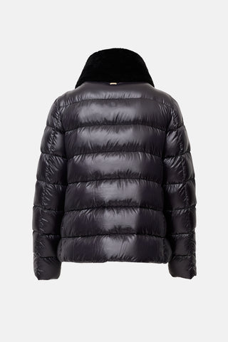 Herno Down & Faux Fur Puffer Jacket