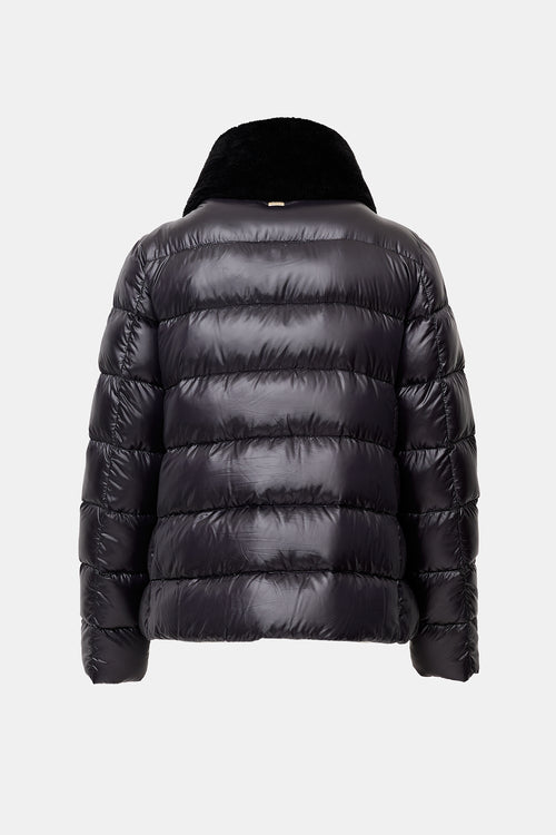 Herno Down & Faux Fur Puffer Jacket