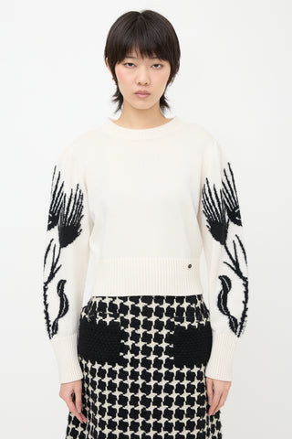 Chanel Cashmere & Silk Cropped Sweater
