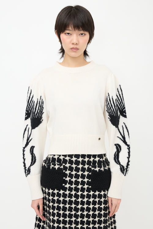Chanel Cashmere & Silk Cropped Sweater