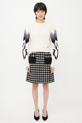 Chanel Cashmere & Silk Cropped Sweater