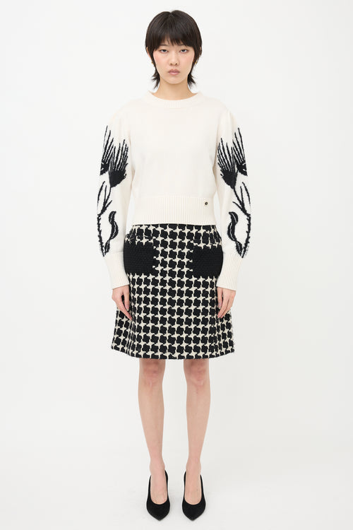 Chanel Cashmere & Silk Cropped Sweater