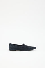 The Row Suede Minimal Loafer