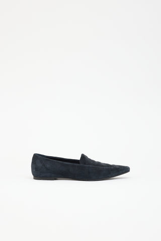 The Row Suede Minimal Loafer