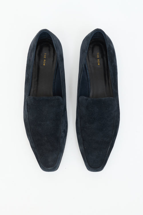 The Row Suede Minimal Loafer