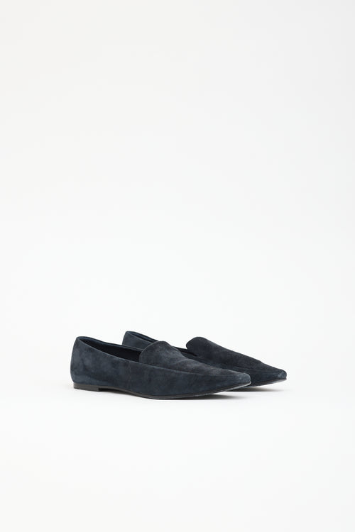 The Row Suede Minimal Loafer