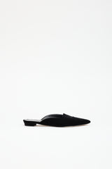 Manolo Blahnik Velvet Pointed Mule