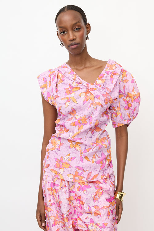 Isabel Marant Crepe Printed Madinea Blouse