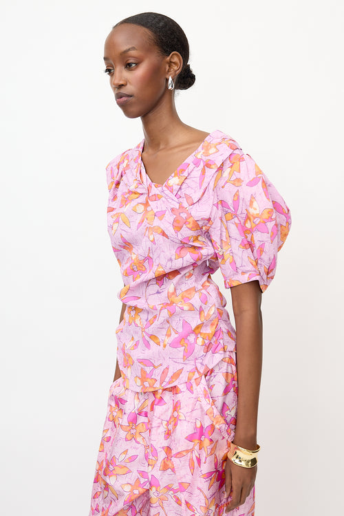 Isabel Marant Crepe Printed Madinea Blouse