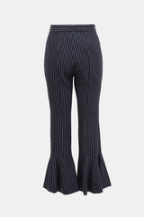 Rosie Assoulin Pinstripe Flared Leg Pant