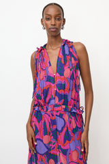 Isabel Marant Crinkled Silk Alsaw Dress