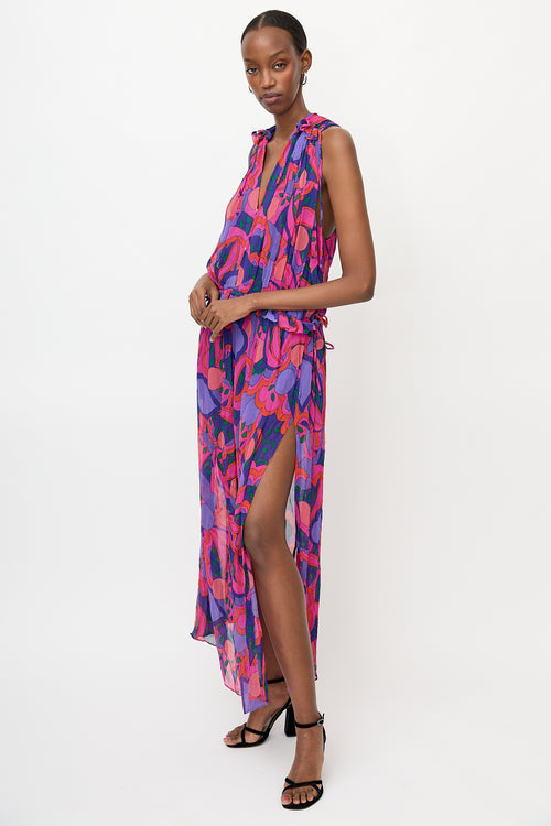 Isabel Marant Crinkled Silk Alsaw Dress