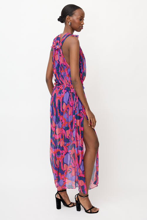 Isabel Marant Crinkled Silk Alsaw Dress