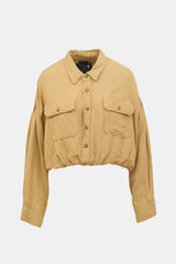 R13 Twill Utility Bubble Shirt