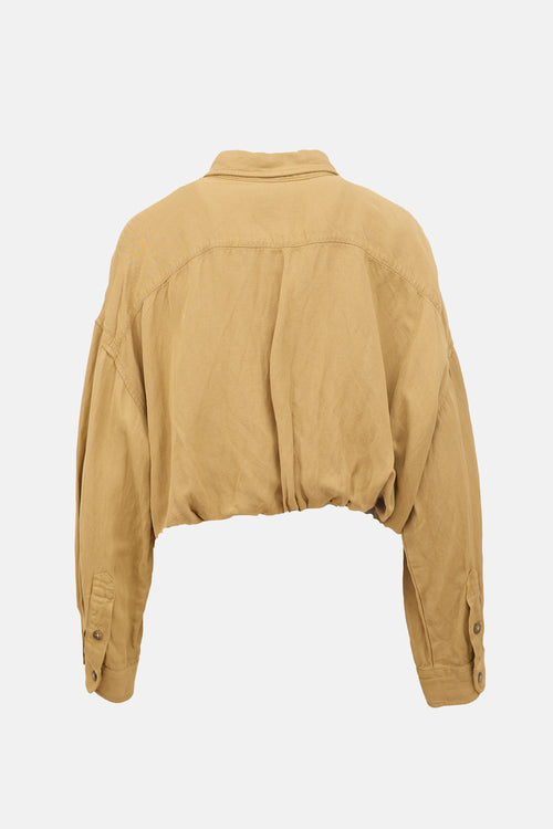 R13 Twill Utility Bubble Shirt