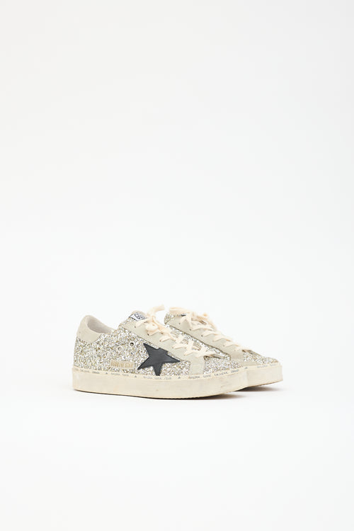 Golden Goose Glitter & Suede Hi Star Sneaker