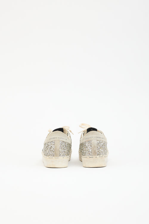 Golden Goose Glitter & Suede Hi Star Sneaker