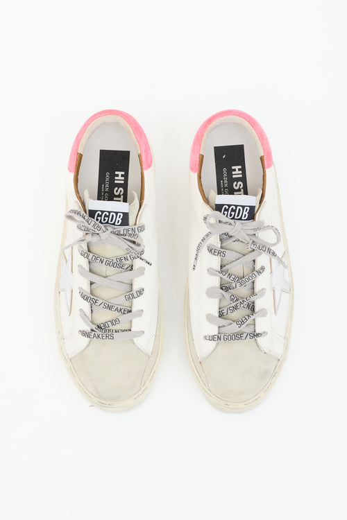 Golden Goose Leather Hi Star  Sneaker