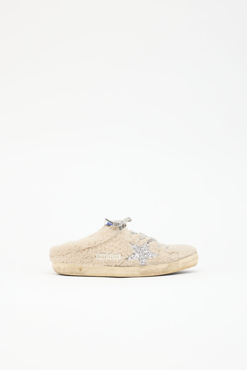 Golden Goose Shearling Super Star Mule